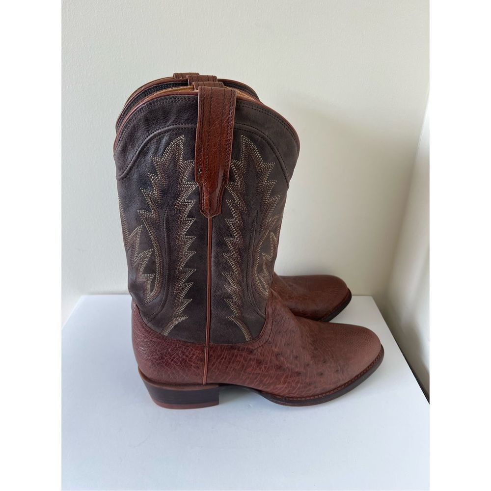 Tecovas The Weston Ostrich Men Boots Sz 11ee
